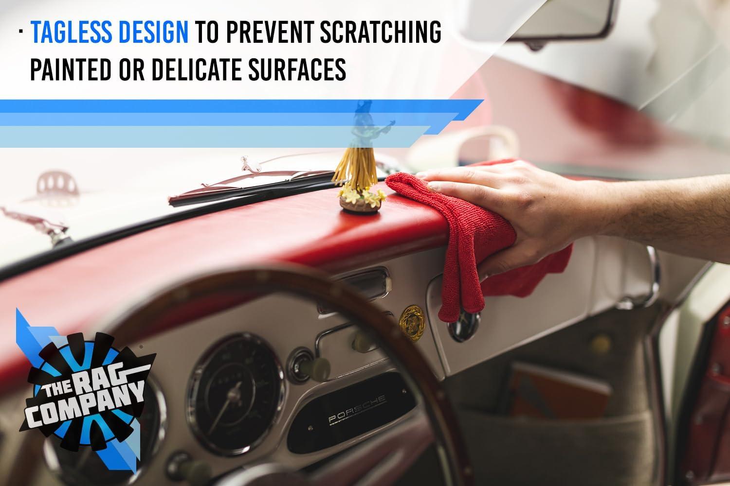 imageThe Rag Company  AllPurpose Microfiber Terry Cleaning Towels  Commercial Grade Highly Absorbent LintFree StreakFree Kitchens Bathrooms Offices 300gsm 16in x 16in Pink 12PackGreen