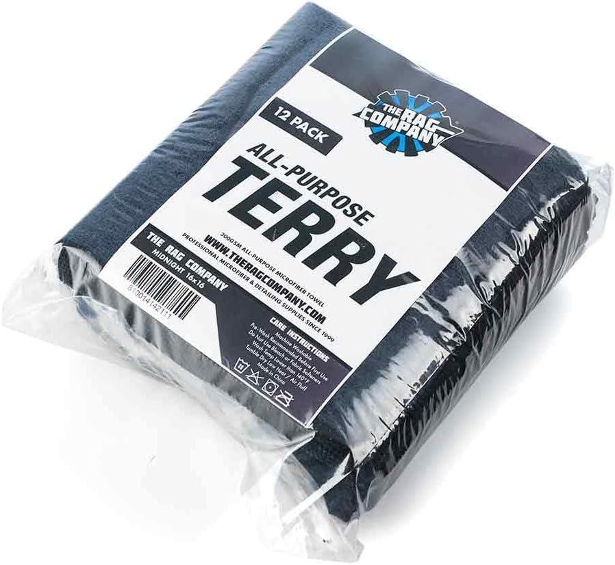 imageThe Rag Company  AllPurpose Microfiber Terry Cleaning Towels  Commercial Grade Highly Absorbent LintFree StreakFree Kitchens Bathrooms Offices 300gsm 16in x 16in Pink 12PackMidnight