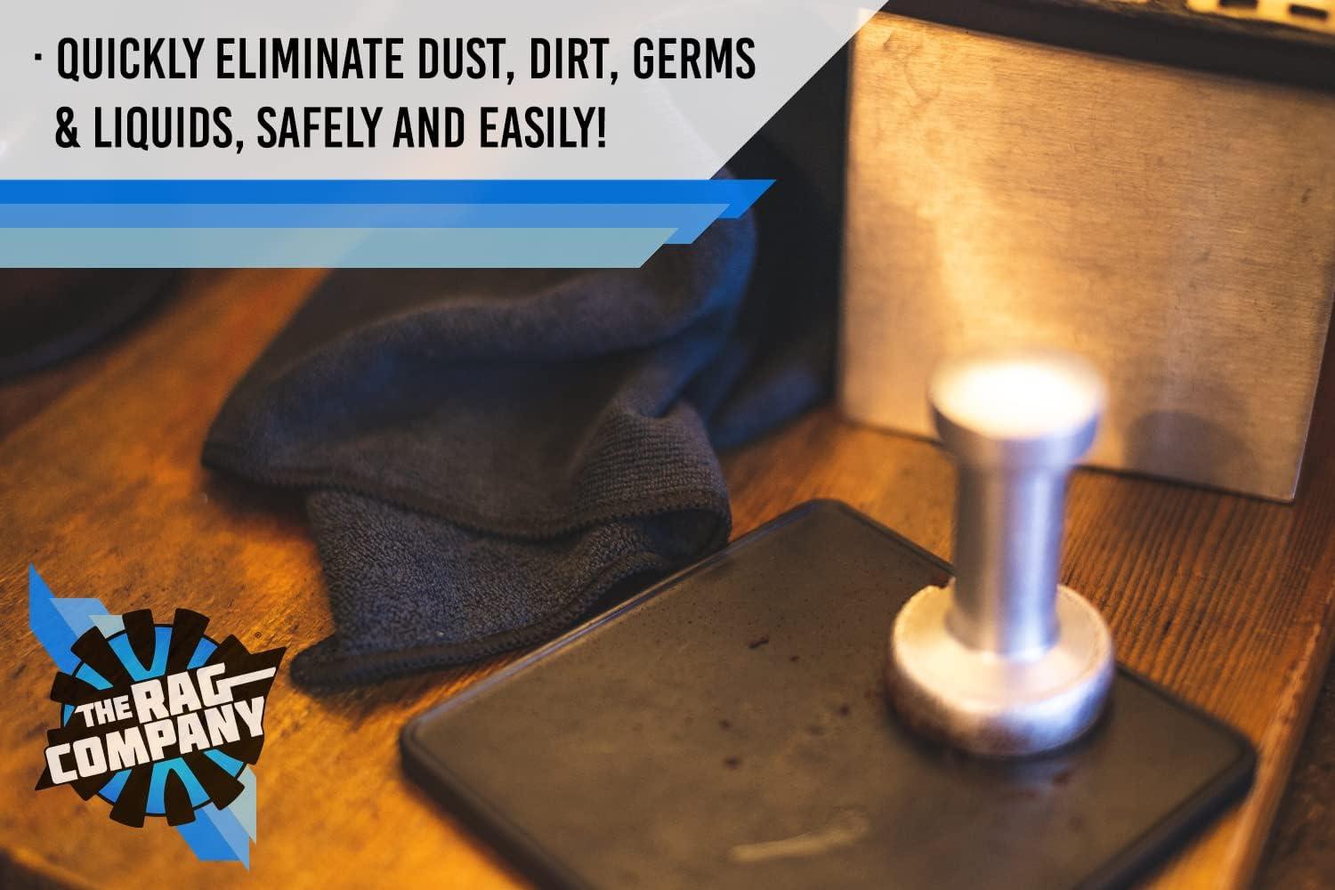 imageThe Rag Company  AllPurpose Microfiber Terry Cleaning Towels  Commercial Grade Highly Absorbent LintFree StreakFree Kitchens Bathrooms Offices 300gsm 16in x 16in Pink 12PackMidnight