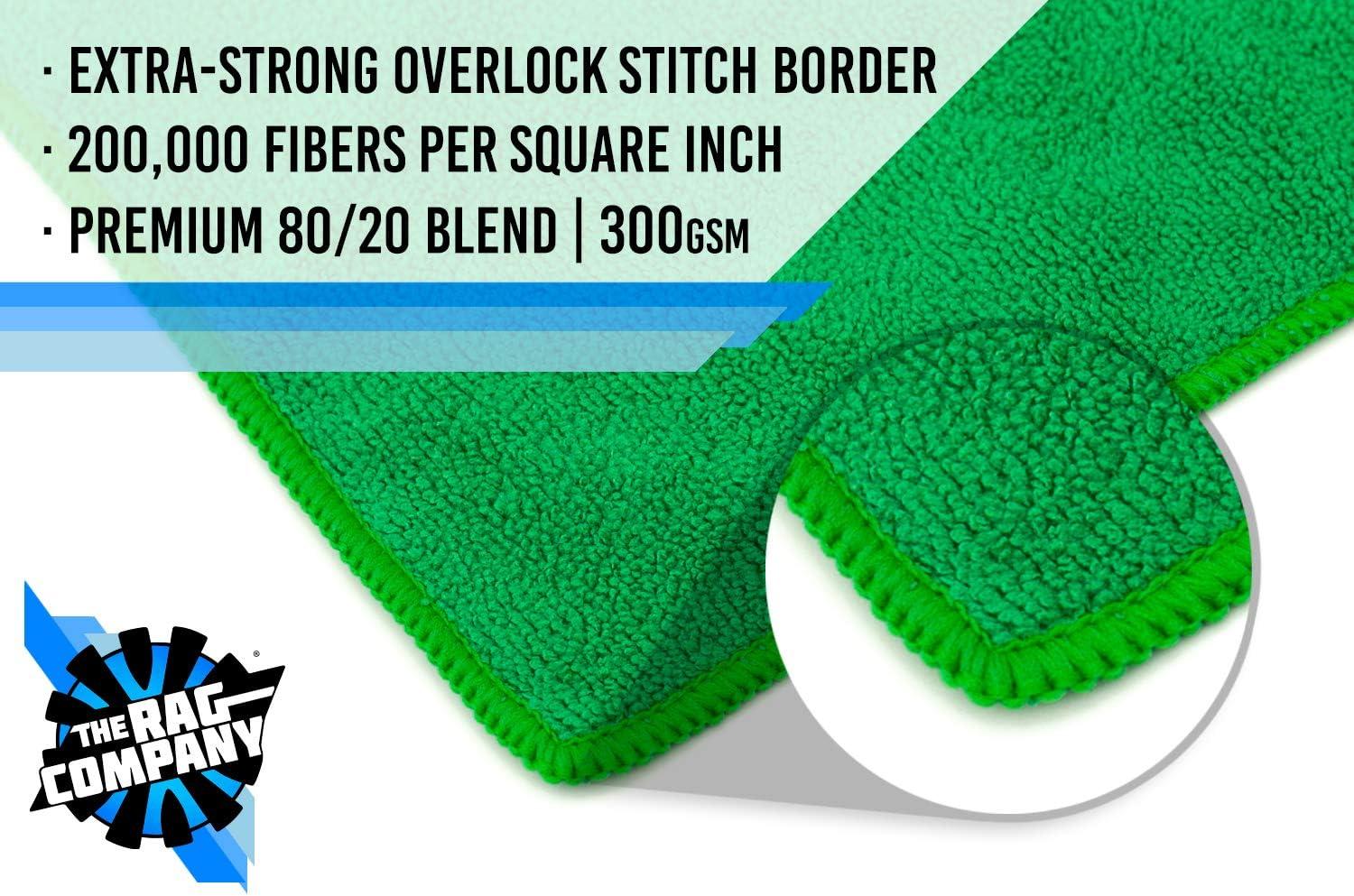 imageThe Rag Company  AllPurpose Microfiber Terry Cleaning Towels  Commercial Grade Highly Absorbent LintFree StreakFree Kitchens Bathrooms Offices 300gsm 16in x 16in Pink 12PackGreen