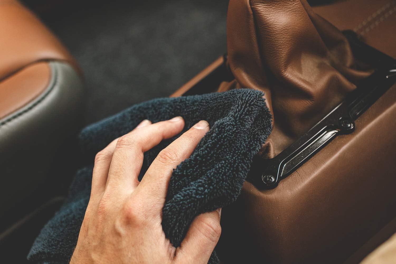 imageThe Rag Company  Creature Edgeless Auto Detailing Towels 10Pack Professional 7030 Blend DualPile Plush Microfiber Buffing ampamp Polishing 420gsm 16in x 16in Lime GreenBlack