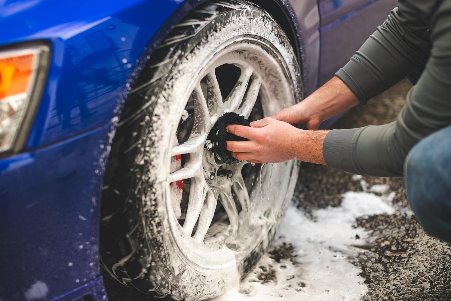 imageThe Rag Company  Creature Edgeless Auto Detailing Towels 10Pack Professional 7030 Blend DualPile Plush Microfiber Buffing ampamp Polishing 420gsm 16in x 16in Lime GreenRoyal Blue