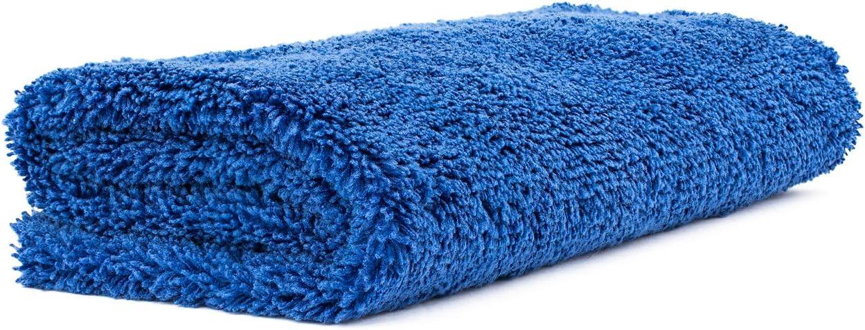 imageThe Rag Company  Creature Edgeless Auto Detailing Towels 10Pack Professional 7030 Blend DualPile Plush Microfiber Buffing ampamp Polishing 420gsm 16in x 16in Lime GreenRoyal Blue