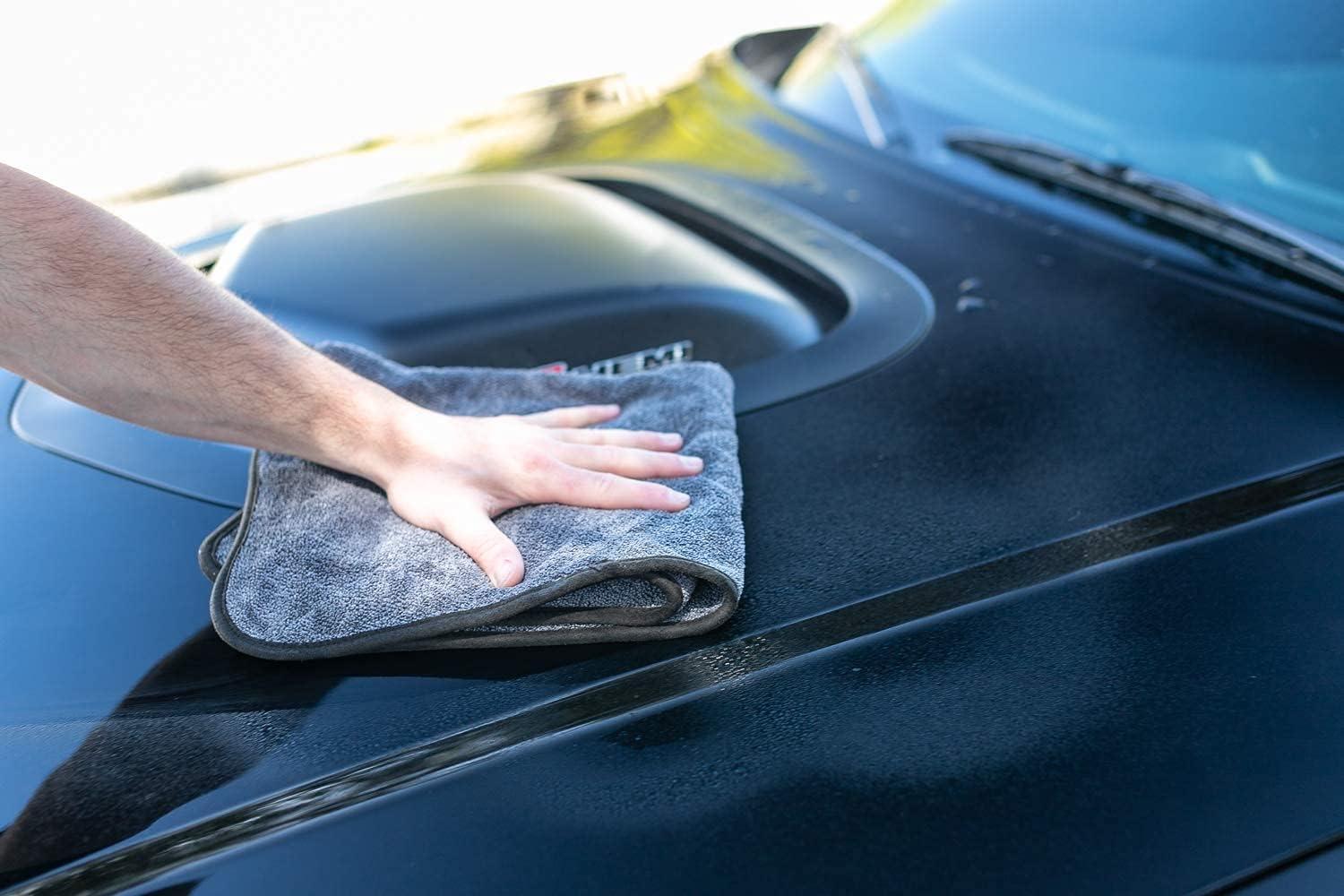 imageThe Rag Company  Double Twistress 2Pack Professional Korean 7030 Blend Twist Loop Microfiber Drying Towels Car Detailing LintFree StreakFree Multipurpose Use 850gsm 20in x 24in Grey