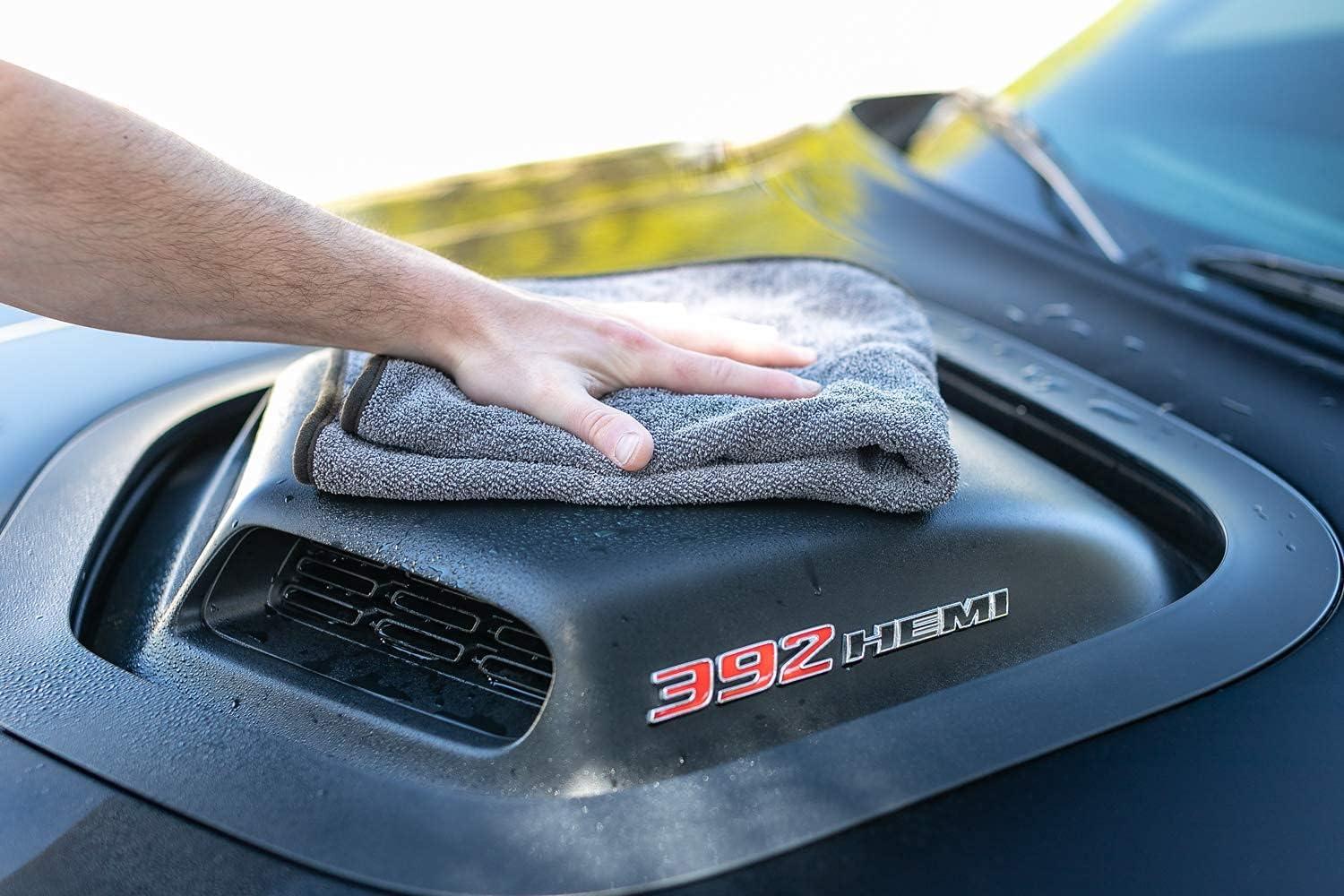 imageThe Rag Company  Double Twistress 2Pack Professional Korean 7030 Blend Twist Loop Microfiber Drying Towels Car Detailing LintFree StreakFree Multipurpose Use 850gsm 20in x 24in Grey