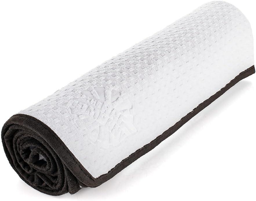 imageThe Rag Company  Dry Me A River  Professional Korean 7030 Blend Microfiber WaffleWeave Drying ampamp Detailing Towels Soft Suede Edges 390gsm 16in x 24in Light Blue 3PackWhite