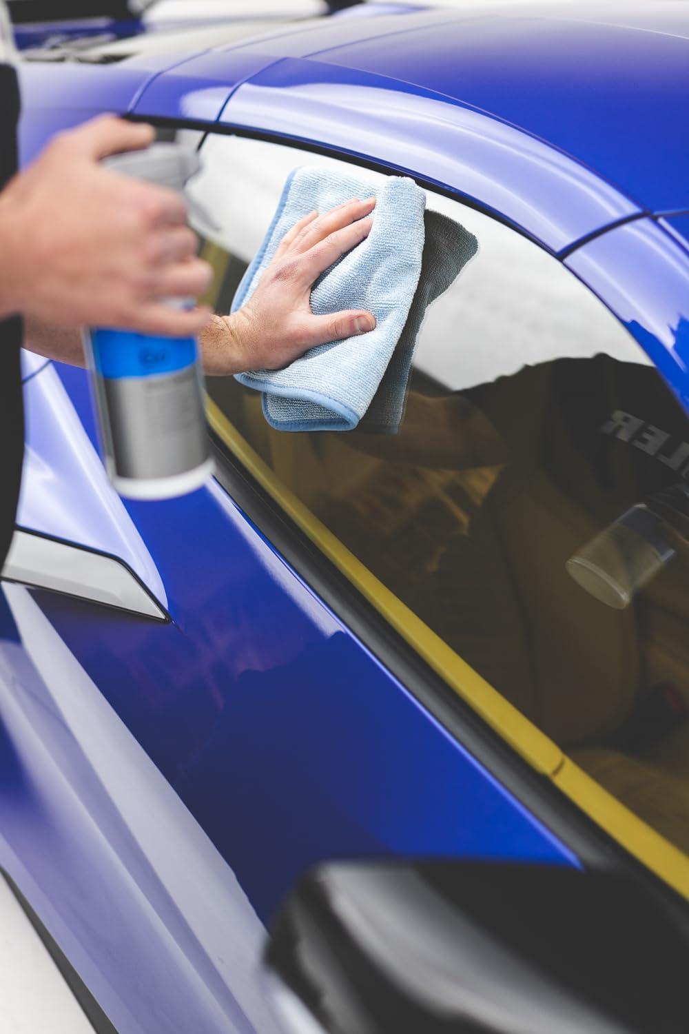 imageThe Rag Company Premium FTW Microfiber Cleaning Towels for Glass Windows Mirrors Polished Surfaces StreakFree Scratchless 16quot x16 Orange 3PackIce Grey