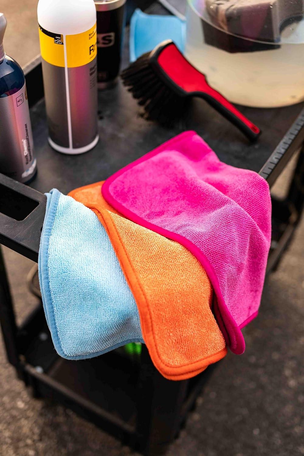 imageThe Rag Company Premium FTW Microfiber Cleaning Towels for Glass Windows Mirrors Polished Surfaces StreakFree Scratchless 16quot x16 Orange 3PackOrange