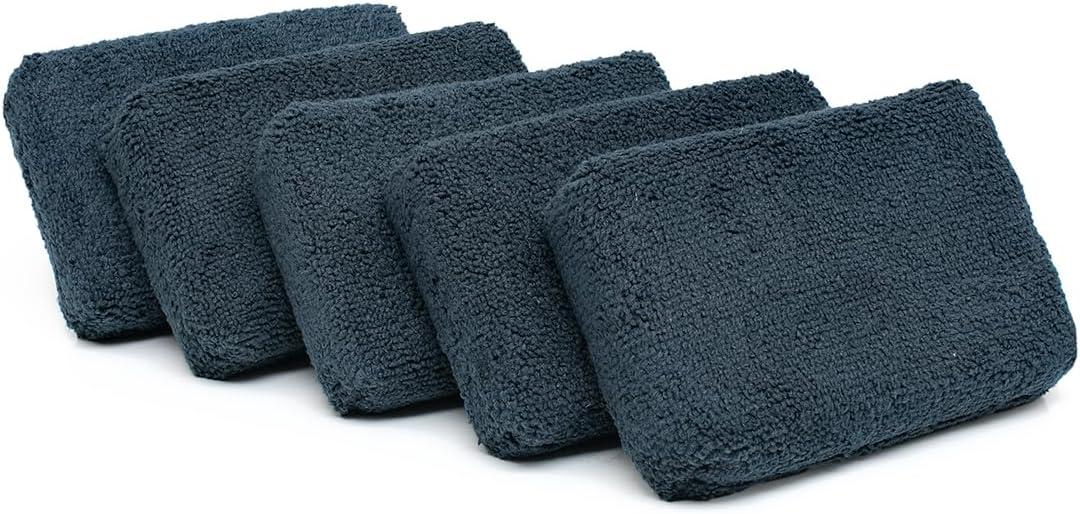 imageThe Rag Company  Premium Grade Microfiber Detailing Applicator Sponges  Versatile Detailing Tool Extra Absorbent Able to Withstand Numerous Uses 3in x 5in Black 6Pack