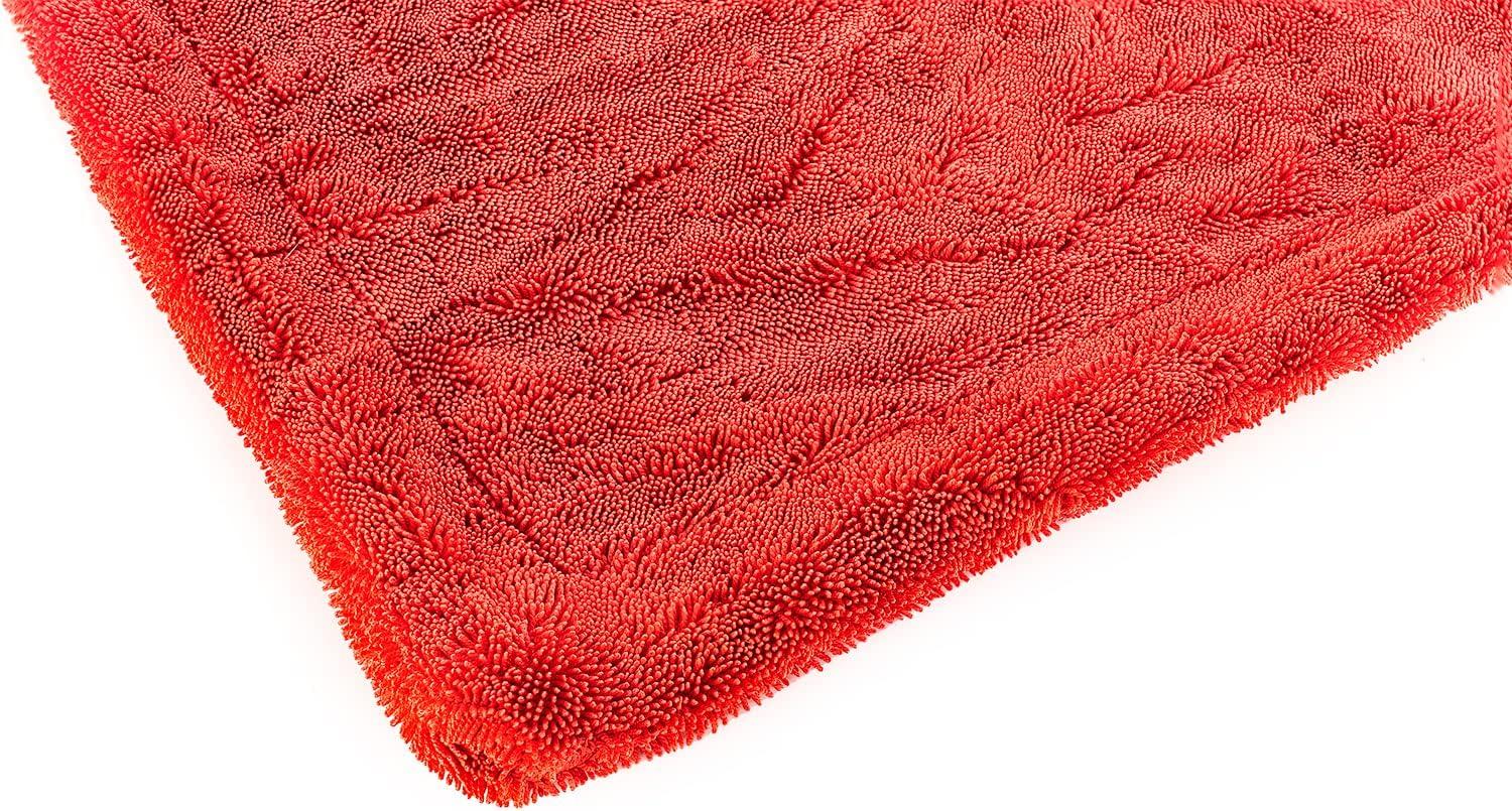 imageThe Rag Company  The 1500  Heavy Duty Car Drying Towel Perfect for Trucks Commercial Vehicles RVs Boats and More Premium 7030 Blend Twist Loop Design 1500gsm 30in x 30in Red