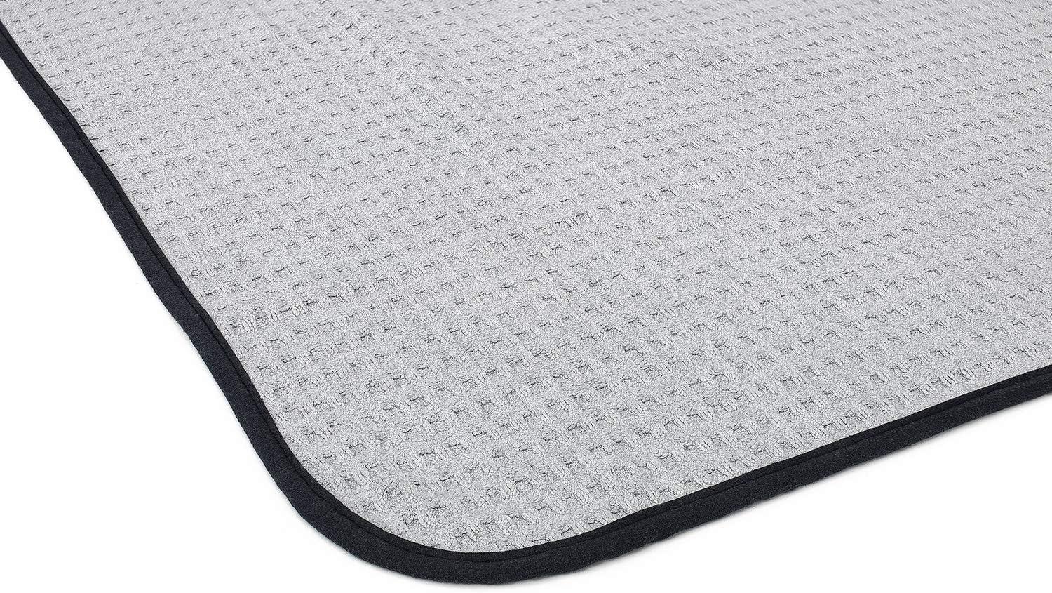 imageThe Rag Company  The Big One  WaffleWeave Microfiber Drying Towel Super Absorbent for Car Washes Detailing and More Buttersoft Suede Edges ScratchFree 450GSM 25in x 40in Grey
