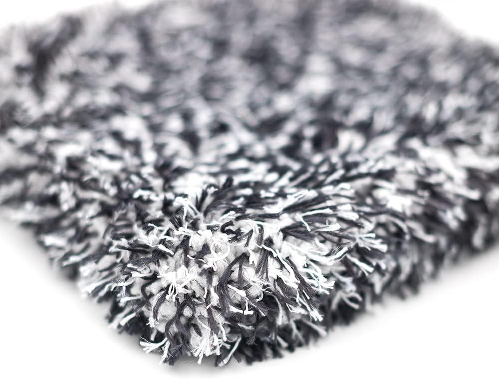 imageThe Rag Company  The Cyclone Ultra Wash Mitt 8in x 9in and Cyclone Ultra Wash Pad 10in x 10in  7030 Blend Korean Microfiber Foam Padding ScratchFree LintFree Black 2Pack