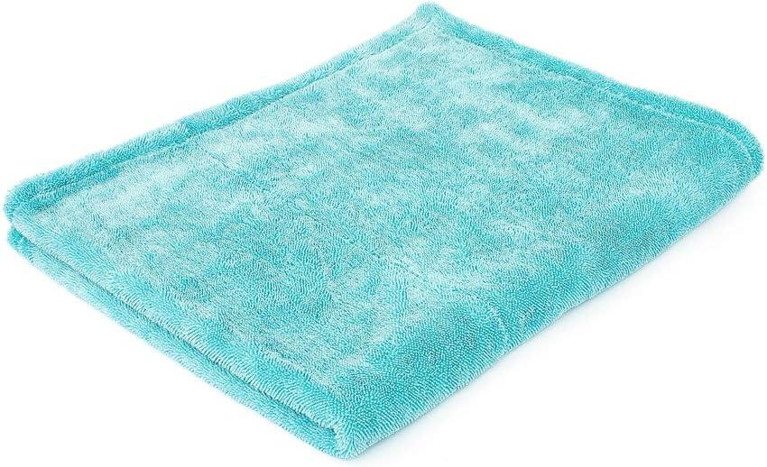 imageThe Rag Company  The Liquid8r  Absorbent 7030 Blend Microfiber Drying Towel for Cars Trucks SUVs Safe for Detailing  Scratch Free Twist Loop 1100gsm 25in x 36in Aqua BlueAqua Blue