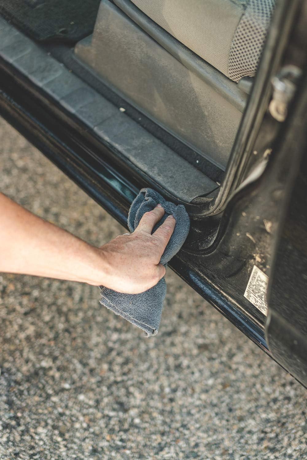 imageThe Rag Company  The Miner  Professional Metal Polishing Microfiber Towels for Cars Safe on HighEnd Wheels and Soft Metals 7030 Blend DualPile 365GSM 16in x 16in Grey 10Pack16in x 16in