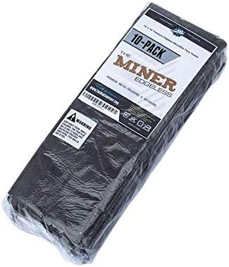 imageThe Rag Company  The Miner  Professional Metal Polishing Microfiber Towels for Cars Safe on HighEnd Wheels and Soft Metals 7030 Blend DualPile 365GSM 16in x 16in Grey 10Pack16in x 16in