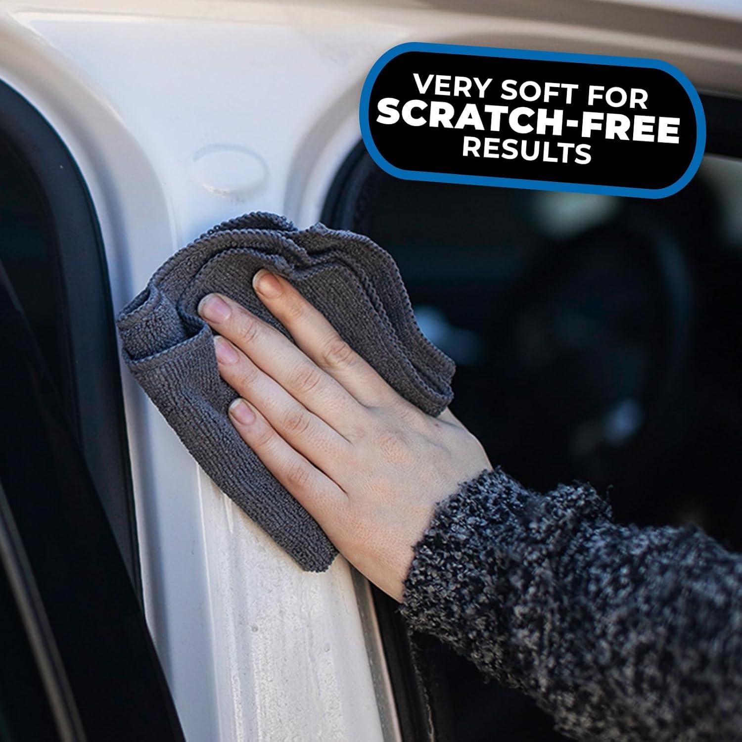 imageThe Rag Company  The Miner  Professional Metal Polishing Microfiber Towels for Cars Safe on HighEnd Wheels and Soft Metals 7030 Blend DualPile 365GSM 16in x 16in Grey 10Pack10in x 10in