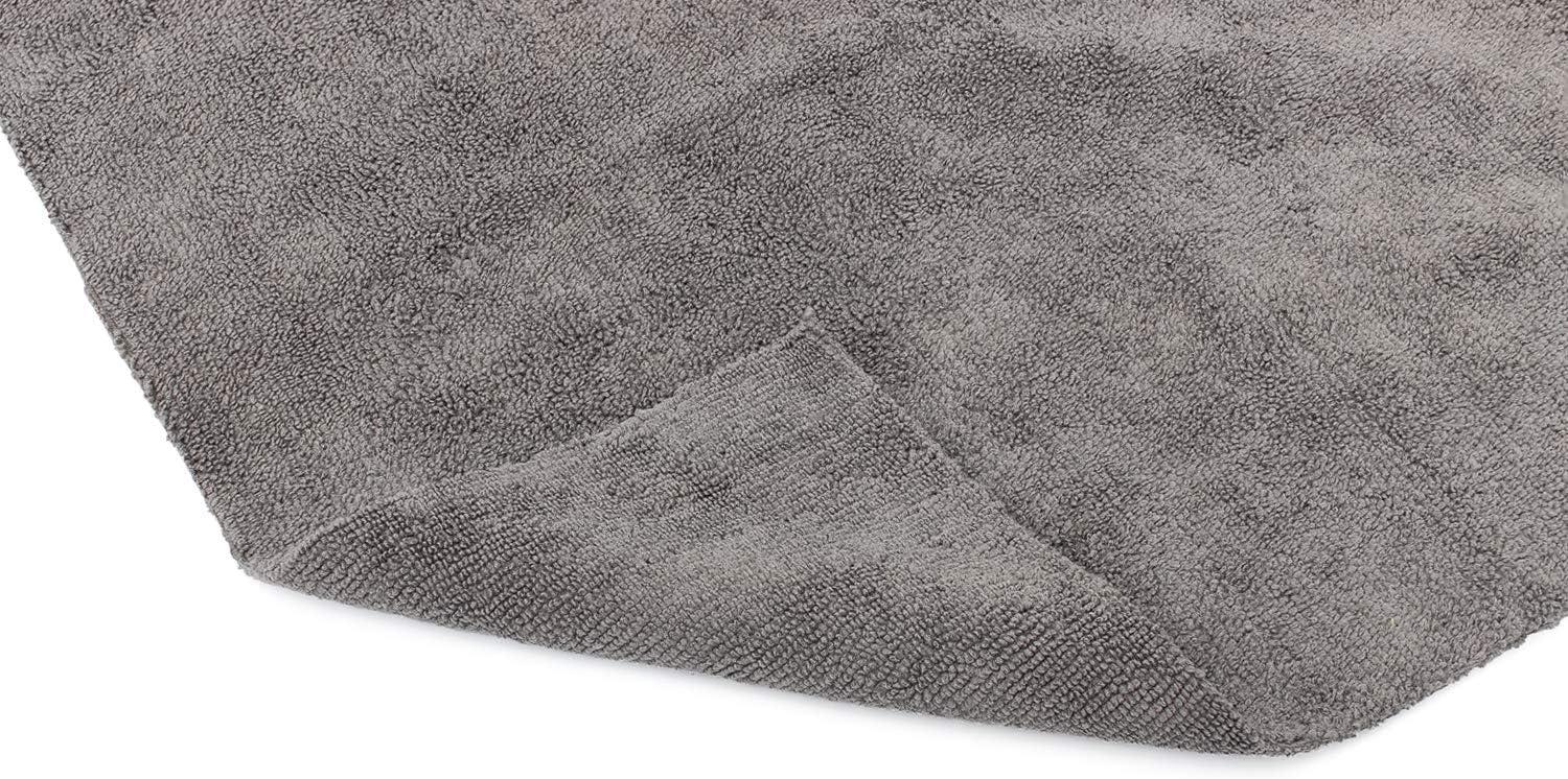 imageThe Rag Company  The Miner  Professional Metal Polishing Microfiber Towels for Cars Safe on HighEnd Wheels and Soft Metals 7030 Blend DualPile 365GSM 16in x 16in Grey 10Pack16in x 16in