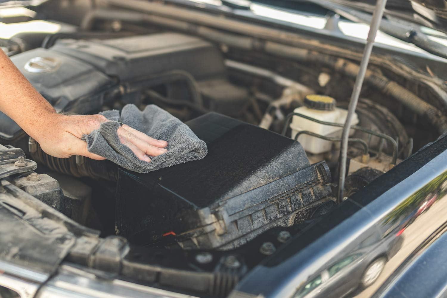 imageThe Rag Company  The Miner  Professional Metal Polishing Microfiber Towels for Cars Safe on HighEnd Wheels and Soft Metals 7030 Blend DualPile 365GSM 16in x 16in Grey 10Pack16in x 16in