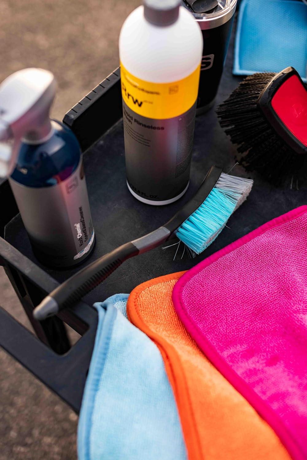 imageThe Rag Company  ULTRA Wheel and Body Brush  MultiDirectional Soft Tip Bristles Safe for Wheels Tires and Body Panels on Cars Trucks and SUVs  Patented Design Made by Pro Detailers