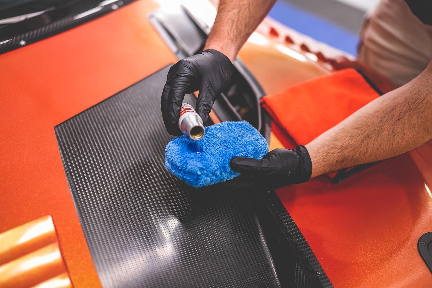 imageThe Rag Company  Ultra Premium Korean Eagle Microfiber Detailing Applicator Sponge  Versatile Detailing Tool Extra Absorbent Able to Withstand Numerous Uses 3in x 5in Blue 2Pack