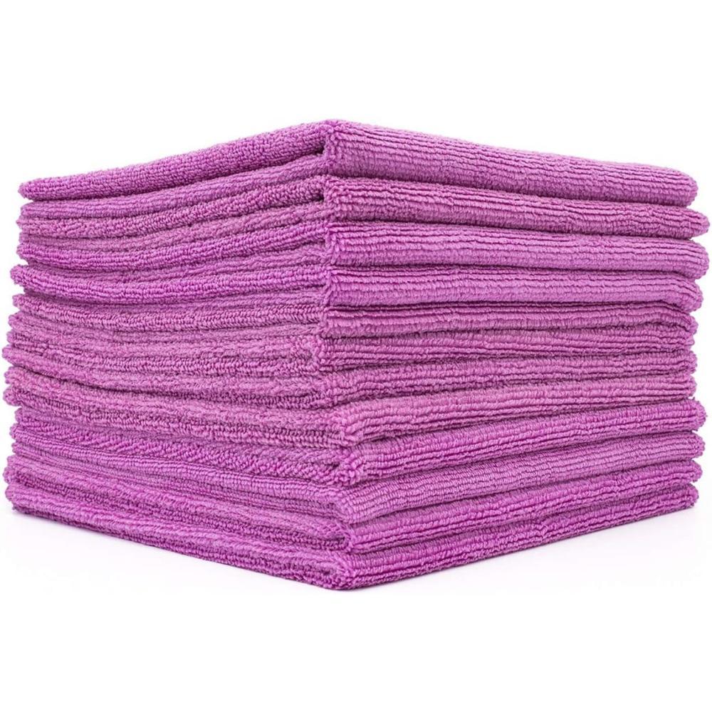 imageThe Rag Company  AllPurpose Microfiber Terry Cleaning Towels  Commercial Grade Highly Absorbent LintFree StreakFree Kitchens Bathrooms Offices 300gsm 16in x 16in Lavender 12Pack