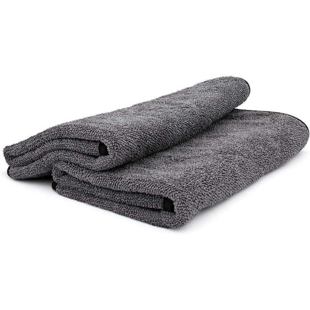 imageThe Rag Company  Double Twistress 2Pack Professional Korean 7030 Blend Twist Loop Microfiber Drying Towels Car Detailing LintFree StreakFree Multipurpose Use 850gsm 20in x 24in Grey