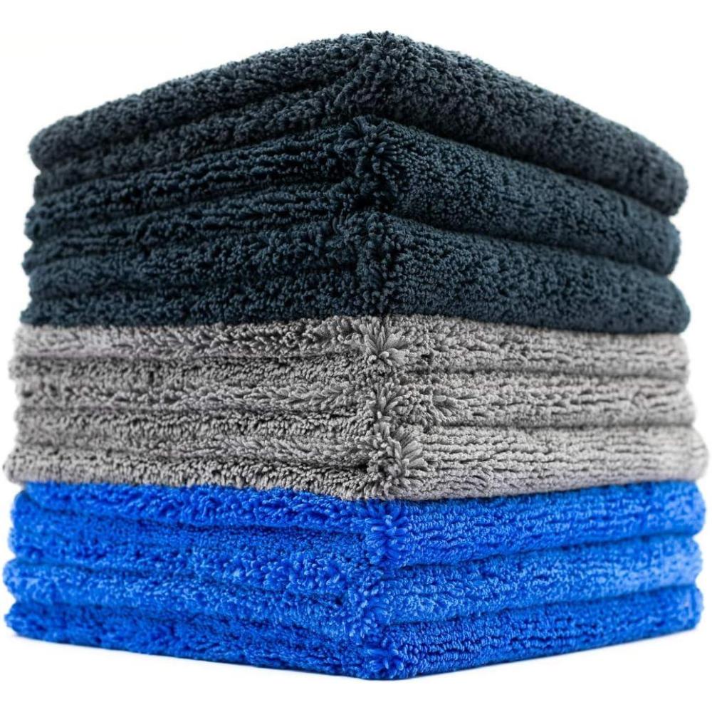imageThe Rag Company  Drying Towels for Car Detailing  Premium Microfiber Cloth Perfect for a StreakFree Finish  Spectrum 420 Dark Pack  420 GSM 16quot x 16quot 9Pack