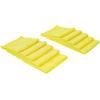 The Rag Company – Edgeless 300 – Microfiber Detailing Towels, Perfect for Removing Polishes, Sealants, and Glaze; Great for Interior Cleaning and Dirty Jobs; 300GSM, 16in x 16in, Light Blue (10-Pack)(Yellow)
