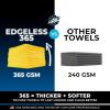 The Rag Company – Edgeless 365 Microfiber Towels (10-Pack) Premium 70/30 Blend, Professional Polishing, Wax Removal, Auto Detailing, 365gsm, 16in x 16in, Gold(Gold)