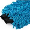 The Rag Company – Premium Chenille Microfiber Knobby Wash Mitts – Perfect for Car Washing and Detailing; Scratch-Free, Lint-Free, Double-Sided, Plush, and Absorbent; Lime Green + Blue (2-Pack)(Blue)