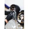 The Rag Company – The Cyclone Ultra Wheel Mitt – Perfect for Wheels, Grills, and Tight Areas; Proprietary Microfiber Blend; Easily Releases Contaminates Upon Rinsing, 6in x 7in, Black/Grey (2-Pack)(Microfiber)