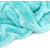 The Rag Company – The Liquid8r – Absorbent 70/30 Blend Microfiber Drying Towel for Cars, Trucks, SUVs, Safe for Detailing + Scratch Free, Twist Loop, 1100gsm, 25in x 36in, Aqua Blue(Aqua Blue)