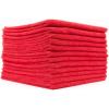 The Rag Company – All-Purpose Microfiber Terry Cleaning Towels – Commercial Grade, Highly Absorbent, Lint-Free, Streak-Free, Kitchens, Bathrooms, Offices, 300gsm, 16in x 16in, Pink (12-Pack)(Red)