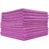 The Rag Company – All-Purpose Microfiber Terry Cleaning Towels – Commercial Grade, Highly Absorbent, Lint-Free, Streak-Free, Kitchens, Bathrooms, Offices, 300gsm, 16in x 16in, Lavender (12-Pack)