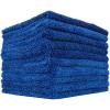 The Rag Company – Creature Edgeless Auto Detailing Towels (10-Pack) Professional 70/30 Blend, Dual-Pile Plush Microfiber, Buffing & Polishing, 420gsm, 16in x 16in, Lime Green(Royal Blue)