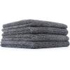 imageThe Rag Company  The Miner  Professional Metal Polishing Microfiber Towels for Cars Safe on HighEnd Wheels and Soft Metals 7030 Blend DualPile 365GSM 16in x 16in Grey 10Pack10in x 10in