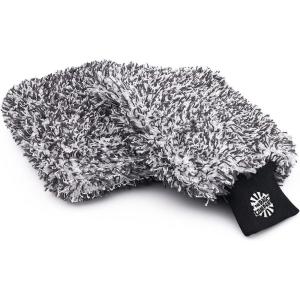 The Rag Company – The Cyclone Ultra Wash Mitt + Cyclone Ultra Wash Pad 6in x 8in Combo Pack – Microfiber Blend, Twist Loop Interior Liner Ideal for Foam, Soap + Bucket, & Rinseless Washing Methods