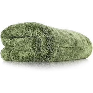 The Rag Company – The Liquid8r – Absorbent 70/30 Blend Microfiber Drying Towel for Cars, Trucks, SUVs, Safe for Detailing + Scratch Free, Twist Loop, 1100gsm, 25in x 36in, Aqua Blue(Camo)