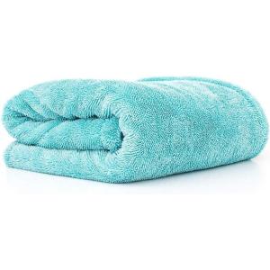 The Rag Company – The Liquid8r – Absorbent 70/30 Blend Microfiber Drying Towel for Cars, Trucks, SUVs, Safe for Detailing + Scratch Free, Twist Loop, 1100gsm, 25in x 36in, Aqua Blue(Aqua Blue)