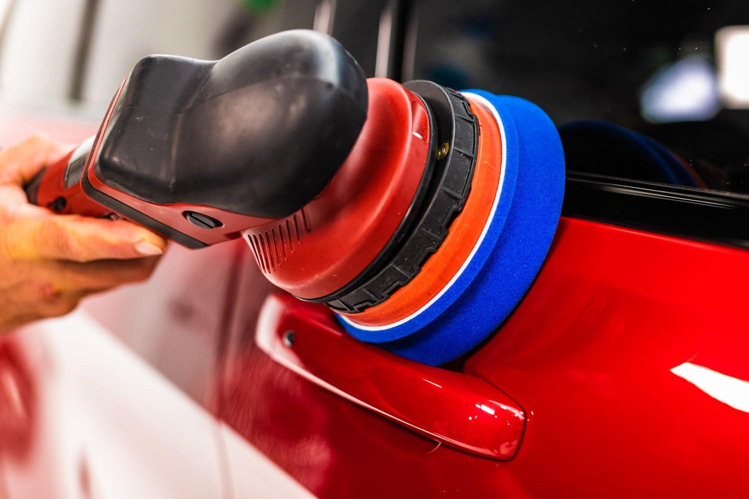 imageBuff and Shine EdgeGuard Foam Buffing Pads Maroon 5quot Medium Cut Pad Pack of 2Black Final Finish