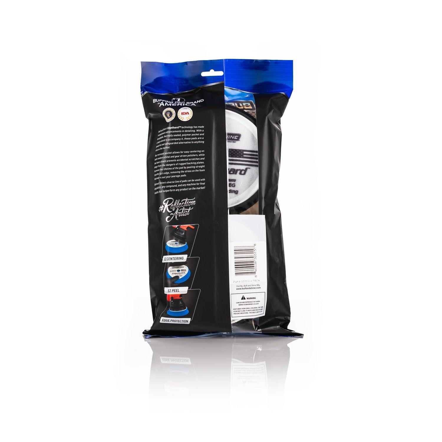 imageBuff and Shine EdgeGuard Foam Buffing Pads Maroon 5quot Medium Cut Pad Pack of 2Black Final Finish