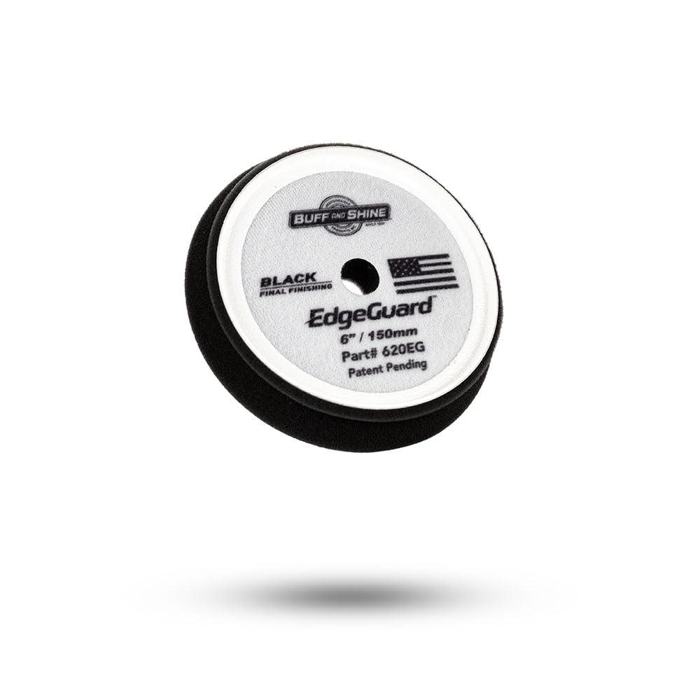 imageBuff and Shine EdgeGuard Foam Buffing Pads Maroon 5quot Medium Cut Pad Pack of 2Black Final Finish