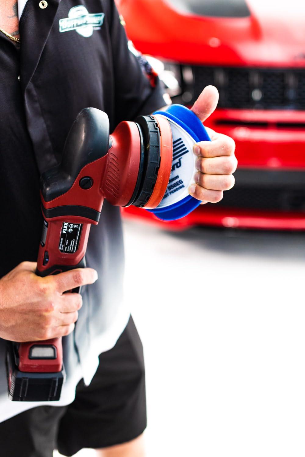 imageBuff and Shine EdgeGuard Foam Buffing Pads Maroon 5quot Medium Cut Pad Pack of 2Multicolor Mix of Grades