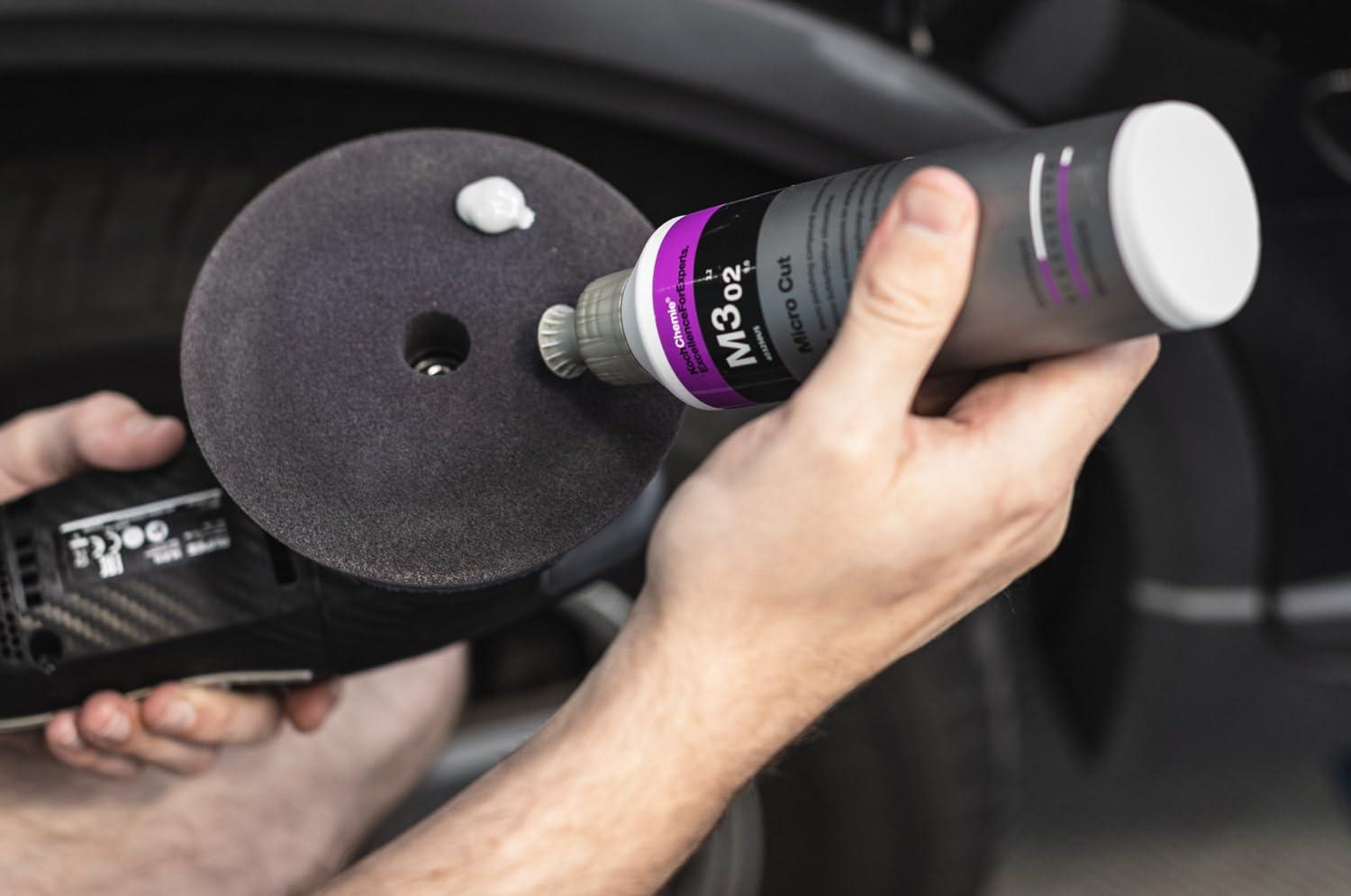 imageKochChemie Micro Cut Polishing Compound Silicone OilFree Permanent Removal of Holograms Fine Scratches and Sanding Marks to P3000 Grain Size High Gloss Finish 250 milliliters1 Liter