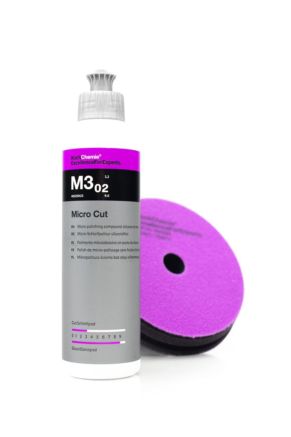 imageKochChemie Micro Cut Polishing Compound Silicone OilFree Permanent Removal of Holograms Fine Scratches and Sanding Marks to P3000 Grain Size High Gloss Finish 250 milliliters1 Liter