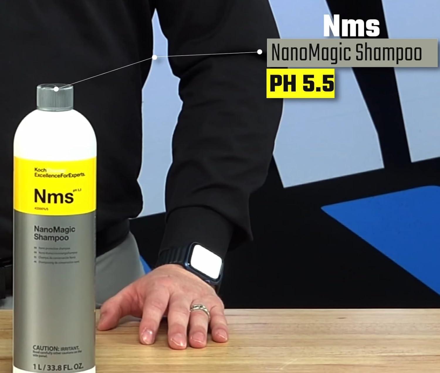 imageKochChemie NanoMagic Shampoo Auto Soap with Gloss Cleaning WaterRepellent Nano Shampoo Layer 1 Liter338 Fl Oz Pack of 1