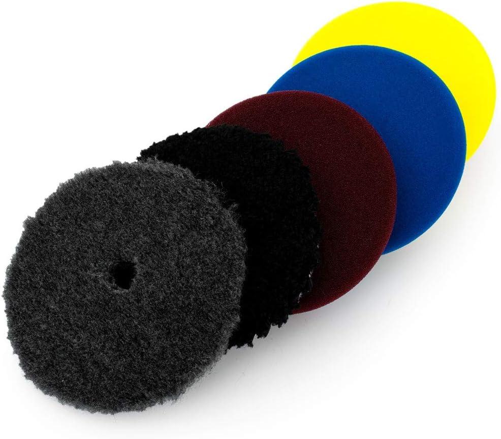 imageThe Rag Company Buff and Shine Reflection Artist Complete 5quot Buffing Kit Combination of Five Pads URO line Easy to Use Combo5in