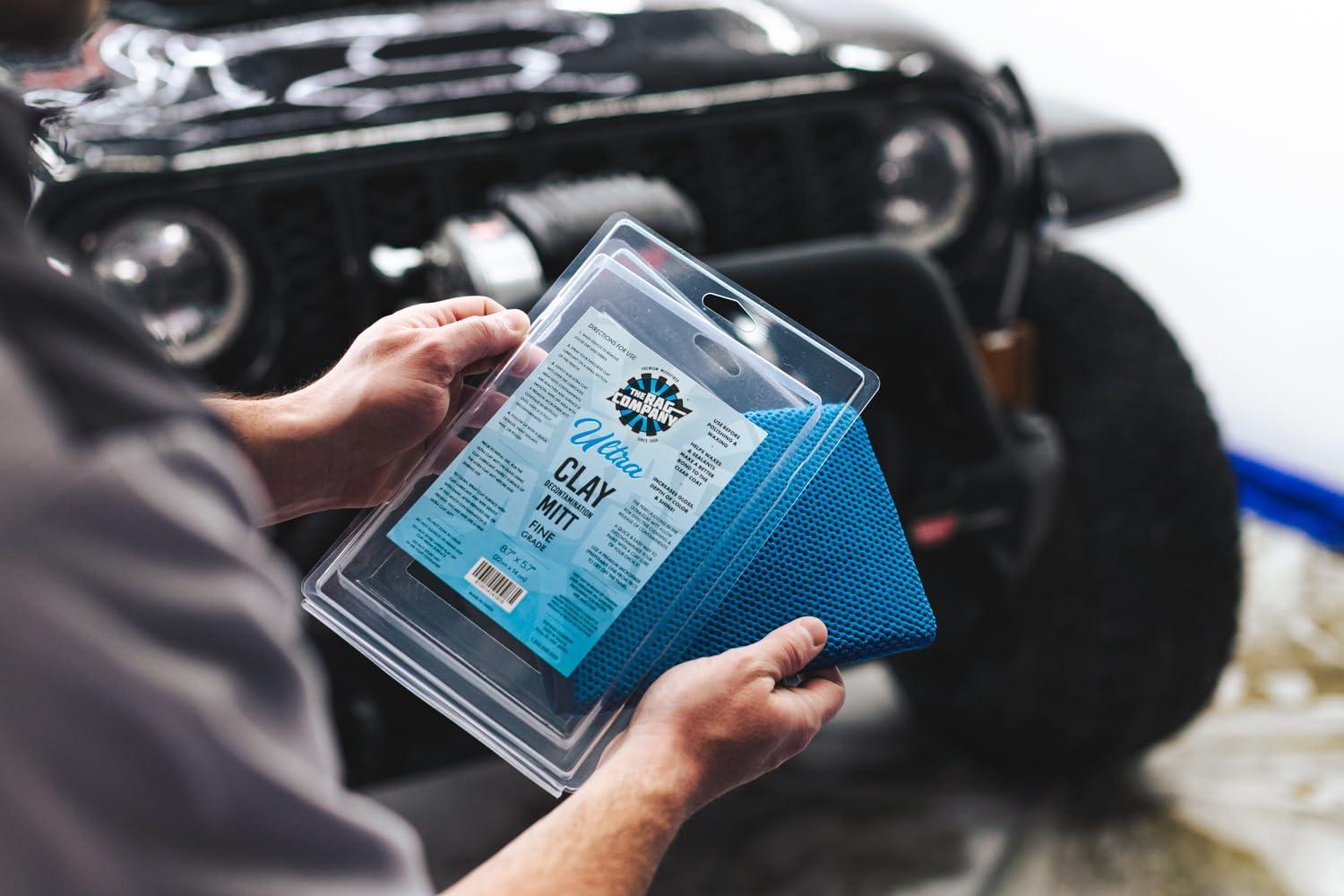 imageThe Rag Company Ultra Clay Decontamination Mitt Easy to Use Effective Cleaning ampamp Release of Paint Contaminants Increase Wax ampamp Sealant Bond Enhance Gloss ampampColor Depth Fine Grade 87quotx57quot