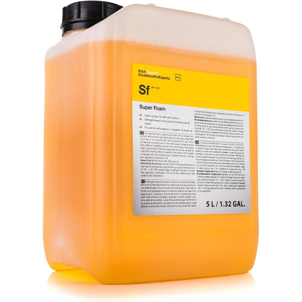 imageKOCHCHEMIE Super Foam  Alkaline pH Foamy Soap Easy Rinse Off Fruity Aroma Can Be Used In Spray Guns 5 Liters