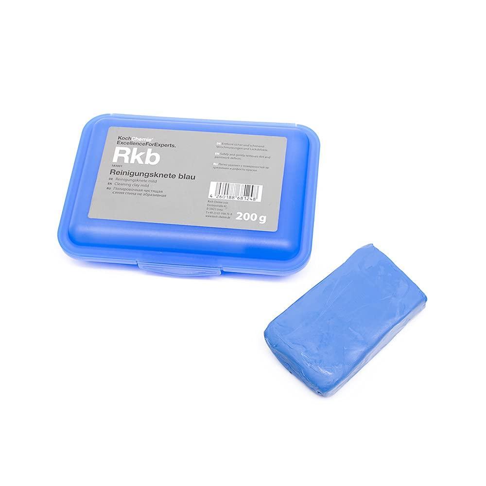 imageKochChemie  Mild Clay Bar  Reinigungsknete Blau Safe for Paintwork and Glass Removes Stubborn Deposits 200 Grams